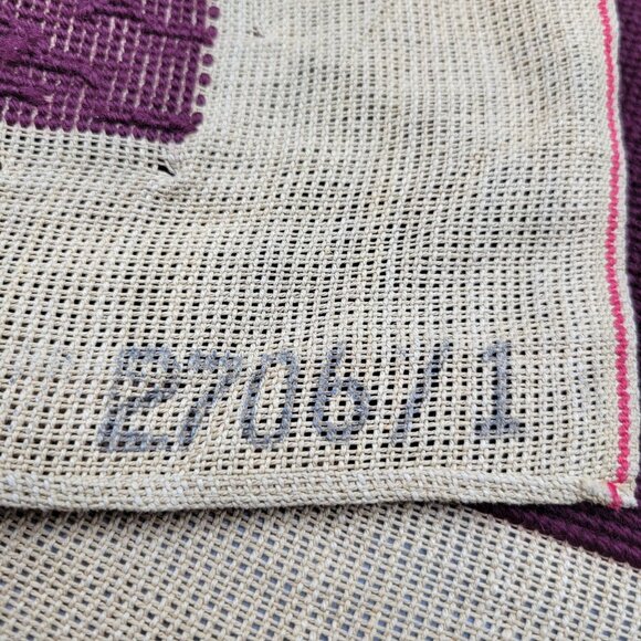 Hiawatha Heirloom French Floral Needlepoint Pillow or Chair Cover Flowers Design - Picture 4 of 5